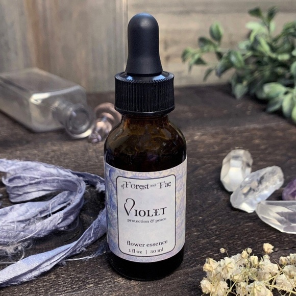NEW! Of Forest And Fae Protection & Peace - Violet Flower Essence - Picture 1 of 4